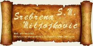 Srebrena Miljojković vizit kartica